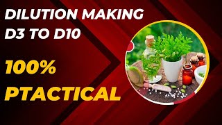 Practical Electro Homeopathy Dilution making DrSachin  BEMS [upl. by Ivor]