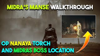 Elden Ring Shadow of the Erdtree  Midras Manse Walkthrough Nanaya Torch  Midras Boss Location [upl. by Eeresid]