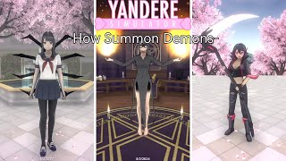 How Summon Demons  Yandere Simulator [upl. by Iilek]