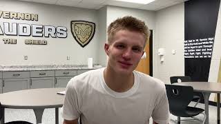 Purdue recruit Luke Ertel on upcoming season for Mt Vernon [upl. by Meyer269]