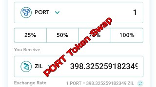 ZILPaY Wallet  PORT Token Swap  Package Portal Airdrop Payment Proof  PORT to ZIL [upl. by Bremen]