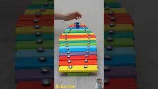 How Marble Run on Wooden Sliders marblerun dominomarble marble dominomarblesfalling satisfying [upl. by Noelyn]