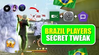 Brazilian secret settings🇧🇷  98 headshot rate 😱⚙️ freefire settings [upl. by Maribelle]