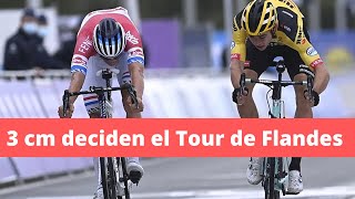 Análisis TOUR DE FLANDES 2020  MATHIEU VAN DER POEL hace historia [upl. by Brasca]