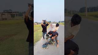 Unbelievable Inline Stunts That Will Shock You 😱🛼 skating skate skater shorts skateboarding [upl. by Roselle]