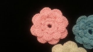 How to Crochet a Flower [upl. by Atwood969]