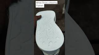 White shoes unboxing Flipkart shoes unboxing flipkart shoes redtape adidas campus nike [upl. by Iveson]