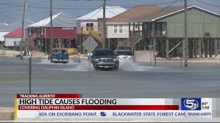 Flooding on west end of Dauphin Island [upl. by Bum526]