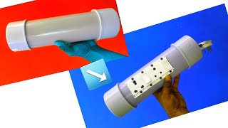 How to make a eletrical power socket Board with pvc pipes l by workingstar l [upl. by Aicssej]