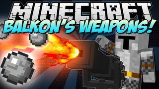 Minecraft  BALKONS WEAPONS Muskets Knives Cannons amp More  Mod Showcase 151 [upl. by Wilt]