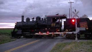 Vintage steam train passes through newly upgraded crossing [upl. by Rutherfurd467]