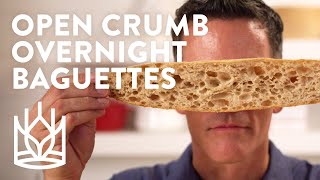 24Hour Baguettes With Airy Crumb amp Crunch [upl. by Naesar]