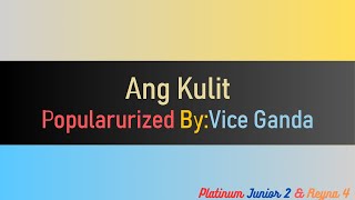 Ang Kulit Vice Ganda KaraokeMinus OneInstrumentalReyna 4 [upl. by Nirol]