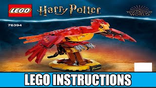 LEGO Instructions  Harry Potter  76394  Fawkes Dumbledore’s Phoenix [upl. by Zsazsa]