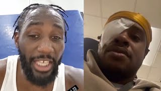 Terence Crawford Reacts to Errol Spence EYE INJURY overdue before their Fight [upl. by Llekcor]