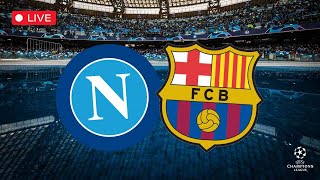 Napoli Barcellona 11 🔴 LIVE PostPartita con Calzona e Xavi in conferenza ⚽ Champions League [upl. by Suiremed]