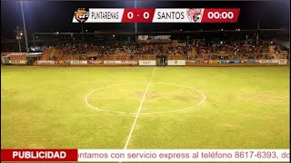 JORNADA 8 PRIMERA DIVISIÓN  PUNTARENAS VS SANTOS DE GUAPILES [upl. by Nasah]