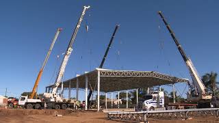 AUSPAN Roof Lift Geraldton Food Bank Facility  AUSPAN Group [upl. by Hairaza]