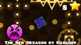 Geometry Dash The New Hexagon by Hasuopf 100 [upl. by Abbot]