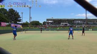 17 全日本社会人ソフトテニス選手権大会 一般男子 準々決勝1 [upl. by Elleraj]