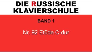 Die Russische Klavierschule Band 1 Nr 92 Etüde Cdur Alexander Goedicke [upl. by Starinsky]