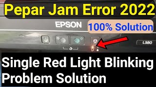 How to solve paper Jam Problem In epson L380 epson printer  Epson L380 paper Not Feeding 2022 Pcsc [upl. by Askari]