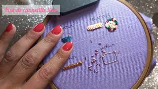 🧵🎀TUTO BRODERIE  La cannetille lisse🎀🧵 [upl. by Navillus84]