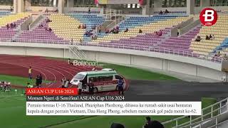 Momen Ngeri di Semifinal ASEAN Cup U16 2024 [upl. by Peale]