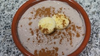 Crema de plátano  Postre fácil y rápido [upl. by Senzer]