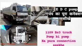 Tata 1109 Edc pump ki puri wairing connection in hindi details truck wairing [upl. by Lenoil]