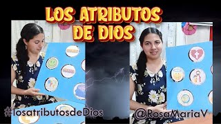 LOS ATRIBUTOS DE DIOS 🙏🌐 manualidad para niños cristianos escuelabiblica RosaMariaV 🦋 [upl. by Leggat]