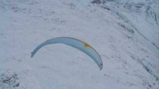 Scafell Pike winter paragliding [upl. by Ellehcear]