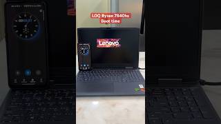 Lenovo LOQ AMD Ryzen 7840HS  RTX 3050 boot time laptop lenovoloq gaming gaminglaptop [upl. by Enelegna321]