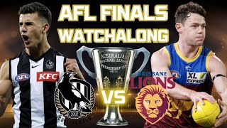 COLLINGWOOD vs BRISBANE  AFL Grand Final 2023 LIVE Watchalong [upl. by Mohn]