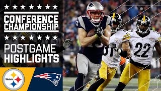 Steelers vs Patriots  AFC Championship Game Highlights [upl. by Eelsnia]