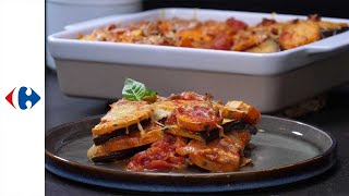 Snelle moussaka met zoete aardappel bio [upl. by Calia]