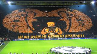 Auf den Spuren des verlorenen Henkelpotts  Borussia Dortmund vs Malaga 32  090413  BVB Choreo [upl. by Nylecoj]