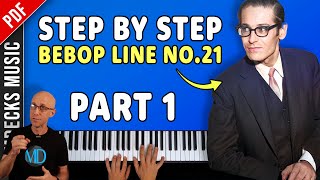 Bill Evans Bebop Line No21 A StepbyStep Guide to Playing it in All Keys  Part 1 [upl. by Clemente]