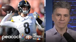 How Kenny Pickett talked with Steelers after Russell Wilson signing  Pro Football Talk  NFL on NBC [upl. by Maghutte96]