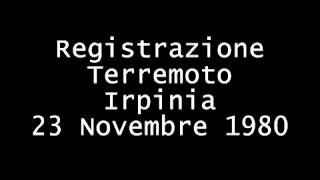 Audio Terremoto Irpinia 23 novembre 1980 [upl. by Namlaz]