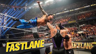 Judgment Day vs Rhodes amp Uso  Undisputed WWE Tag Team Title Match WWE Fastlane 2023 highlights [upl. by Corissa814]