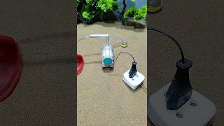 Diy mini motor water pump science project cow video  18 [upl. by Stalk]