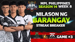 NILASON NG BARANGAY  OMEGA VS FNOP GAME 3 MPLPH S14  FNOP VS OMG  CH4KNUOFFICIAL [upl. by Nodal]