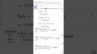 Zeta and Eta functions by GeoGebra feat WolframAlpha [upl. by Itnahsa]