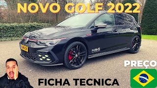 2022 NOVO GOLF PREÇO FICHA TECNICAINTERIOR E EXTERIOR [upl. by Audy]