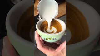 🔥 Save this video for perfect latte art results 🙌 Basic Slow Rosetta Tutorial latteart [upl. by Vary]