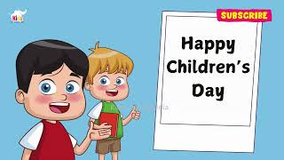 Childrens Day Song In English For Kids  Childrens Day Poem In English  Best Song On Childrens Day [upl. by Lehplar545]