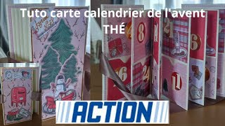 Tuto calendrier de lavent spécial THÉ action noel scrapbooking calendrierdelavent [upl. by Gonyea120]