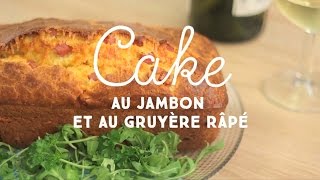 Cake au jambon et au gruyère râpé rapide  CuisineAZ [upl. by Remoh]