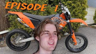 Ktm Exc Supermoto Build Episode 1 [upl. by Shandy]